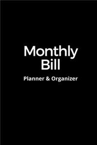 Monthly Bill Planner & Organizer