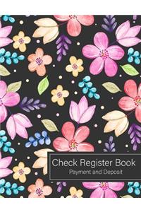 Check Register book Payment and Deposit