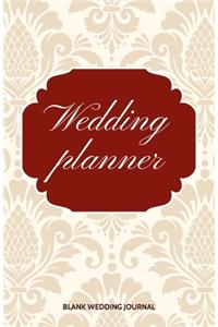 Wedding Planner Small Size Blank Journal-Wedding Planner&To-Do List-5.5
