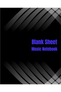 Blank Sheet Music Notebook