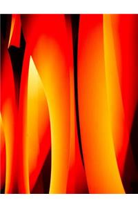 Abstract Flames Notebook