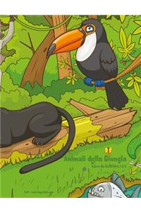 Animali della Giungla Libro da Colorare 1 & 2