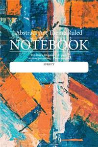 Abstract Art Theme Ruled Notebook