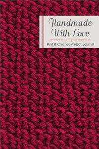 Handmade with Love Knitting & Crochet Project Journal