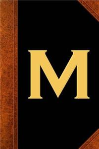 Monogram M Personalized 2019 Weekly Planner Monogram M Vintage Style 134 Pages