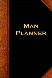 2019 Weekly Planner For Men Man Planner Vintage Style
