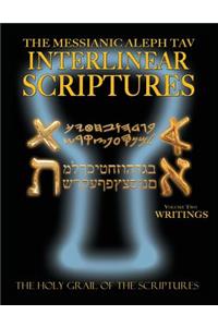 Messianic Aleph Tav Interlinear Scriptures Volume Two the Writings, Paleo and Modern Hebrew-Phonetic Translation-English, Bold Black Edition Study Bible