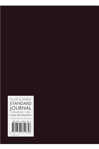 Black standard plain & simple journal