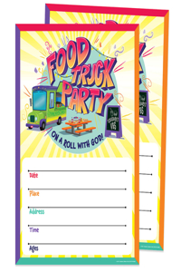 Vacation Bible School (Vbs) Food Truck Party Small Promotional Poster (Pkg of 2)