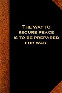 2019 Weekly Planner Ben Franklin Quote Peace War Vintage Style