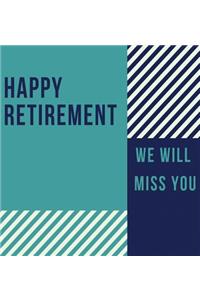 Happy Retirement Guest Book (Hardcover)