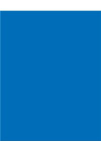 Cobalt Blue 101 - Blank with Fleur de Lis Corners Notebook