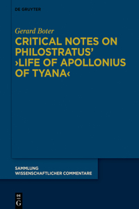 Critical Notes on Philostratus' >Life of Apollonius of Tyana