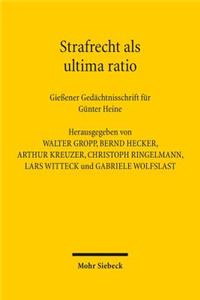 Strafrecht als ultima ratio