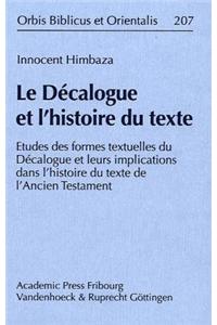 Le Decalogue Et l'Histoire Du Texte