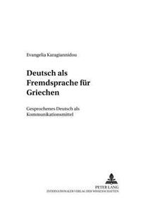 Deutsch ALS Fremdsprache Fuer Griechen