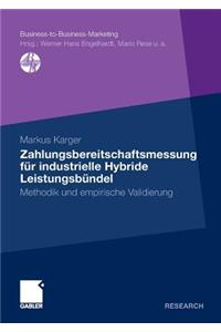 Zahlungsbereitschaftsmessung für industrielle Hybride Leistungsbündel