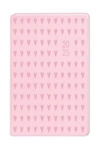Terminplaner Lederlook 2025 Rosa: Terminplaner Lederlook A6