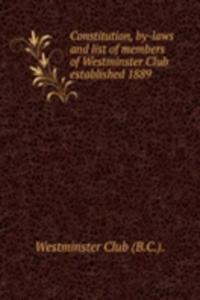 CONSTITUTION BY-LAWS AND LIST OF MEMBER