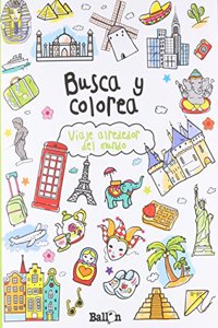 Busca y colorea- Viaje alrededor del mundo