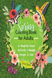 Spring Coloring Book for Adults