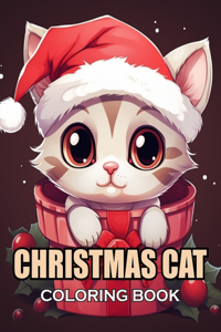 Christmas Cat Coloring Book