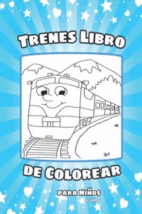 Trenes Libro de Colorear para Niños 4-8 años