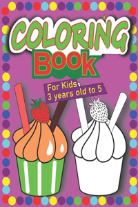 Coloring book for kids 3 to 5years old