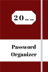 Password Organizer with tabs, logbook
