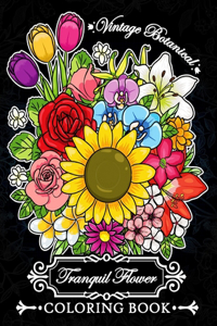 Tranquil Flower Coloring Book
