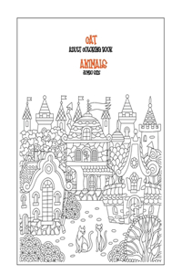 Adult Coloring Book Jumbo size - Animals - Cat