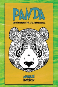 Libro da colorare per adulti per la mamma - Linee spesse - Animale - Panda