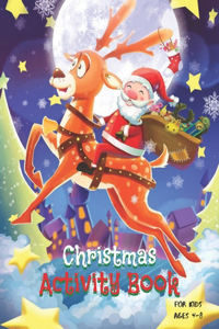 Christmas activity book for kids ages 4 - 8