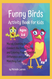 Funny Birds Activity Book for Kids