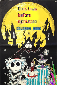 Christmas before nightmare coloring book