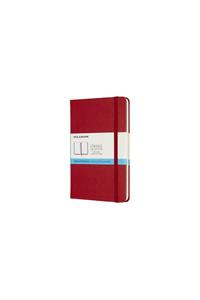 MEDIUM DOTTED HARDCOVER NOTEBOOK SCARLET