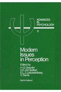 Modern Issues in Perception