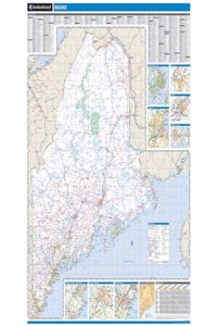 Maine State Wall Map Maine State Wall Map Maine State Wall Map