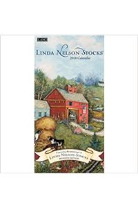 Linda Nelson Stocks 2018 Vertical Calendar (Deluxe Vertical Wall)