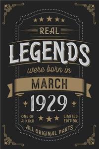 Real Legendes were born in March 1929