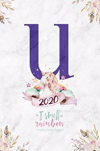 2020 Unicorn Diary Planner I Smell Rainbow