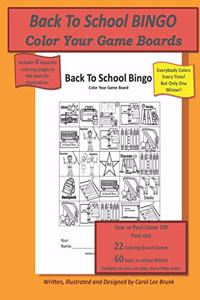Back To School Bingo