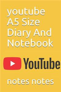 youtube A5 Size Diary And Notebook