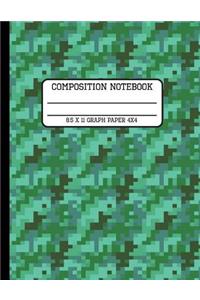 Composition Notebook Graph Paper 4x4