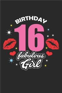 Birthday 16 fabulous Girl