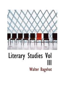 Literary Studies Vol III