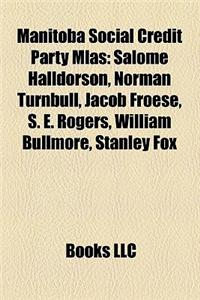 Manitoba Social Credit Party Mlas