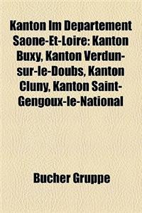 Kanton Im Departement Saone-Et-Loire