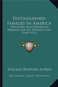 Distinguished Families in America