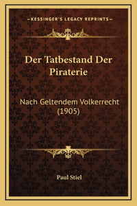 Der Tatbestand Der Piraterie